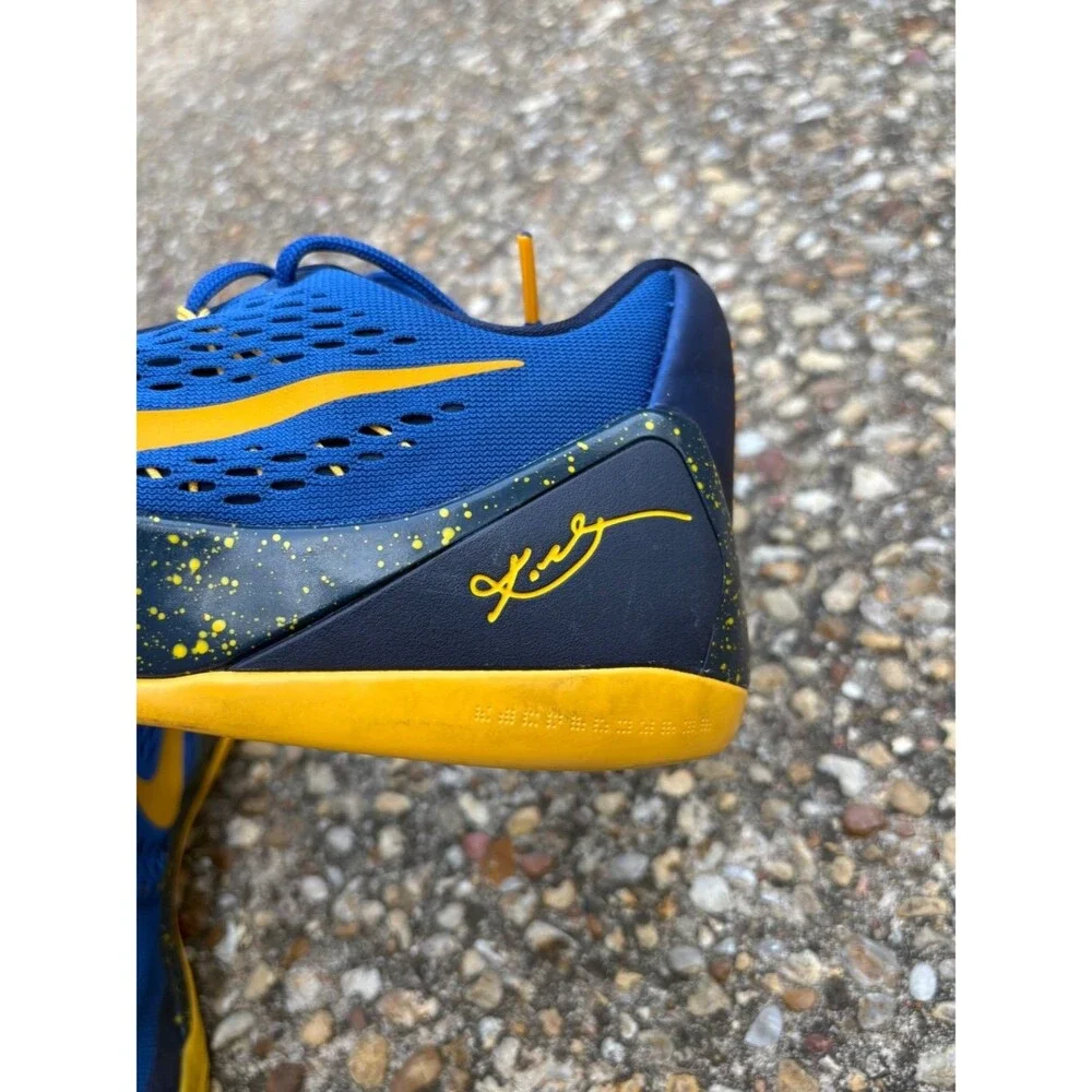 Nike Kobe 9 EM Gym Blue University Gold Mens Basketball Shoes 646701-474 US 13